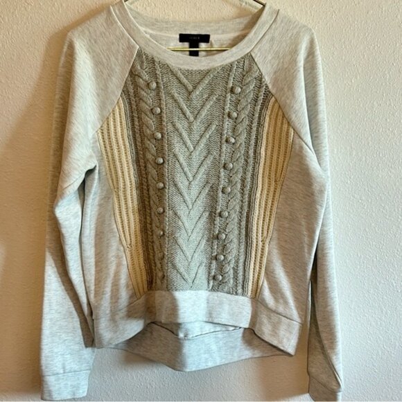 J. Crew Sweaters - J. Crew Gray and Beige Women's Sweater